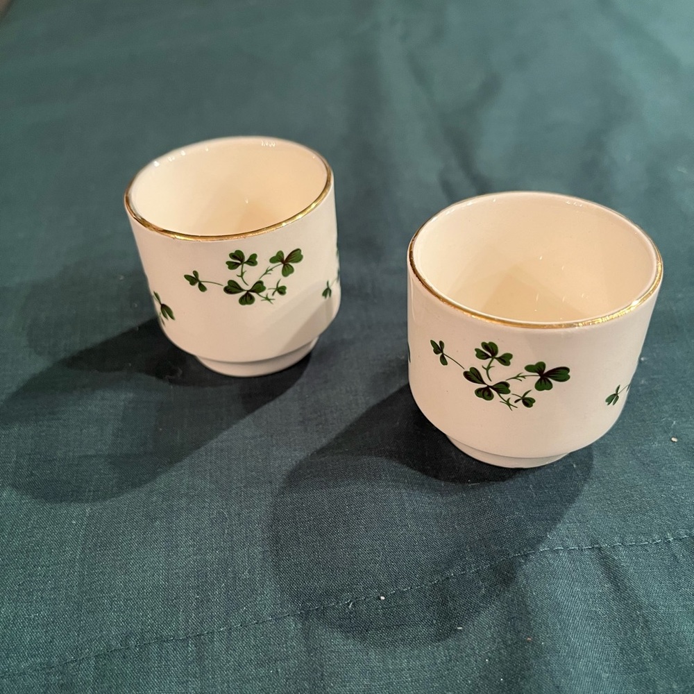 Irish Small Pottery Cups - Shot Glasses